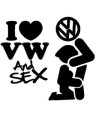 Stickers LOVE VW AND SEX