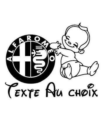 Stickers BÉBÉ A BORD ALFA ROMEO 