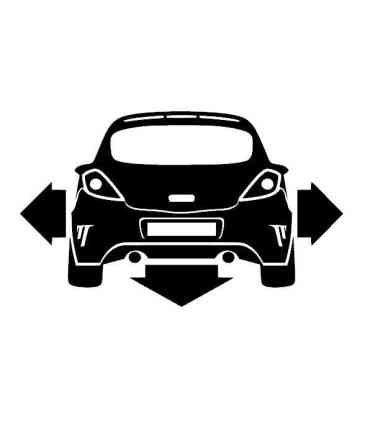 Stickers DOWN AND OUT OPEL CORSA OPC