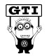 Stickers MINION VW GTI