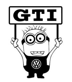 Stickers MINION VW GTI