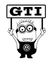 Stickers MINION VW GTI