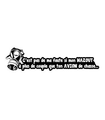 MAZOUTE Vs AVION DE CHASSE