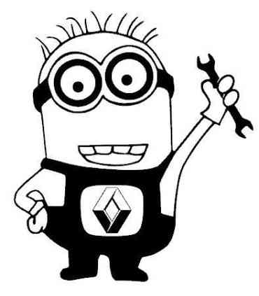 Stickers MINION RENAULT
