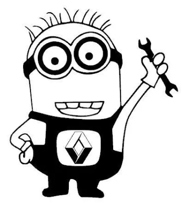 Stickers MINION RENAULT