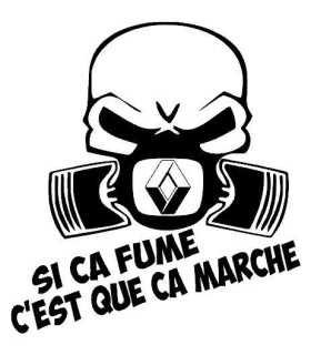 Stickers SI CA FUME RENAULT