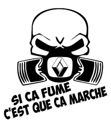 Stickers SI CA FUME RENAULT