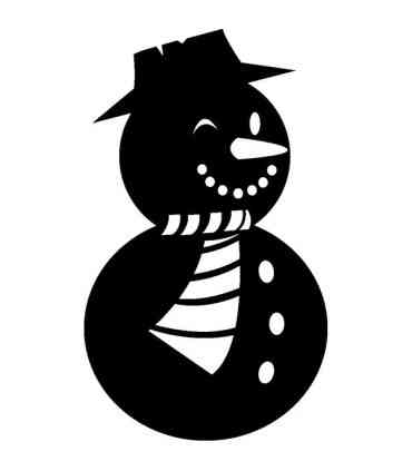 Stickers NOEL BONHOMME DE NEIGE 1