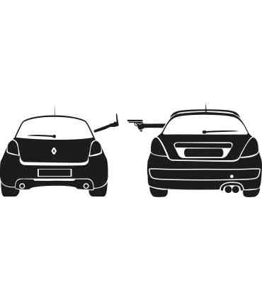 Stickers 207 VS CLIO RS