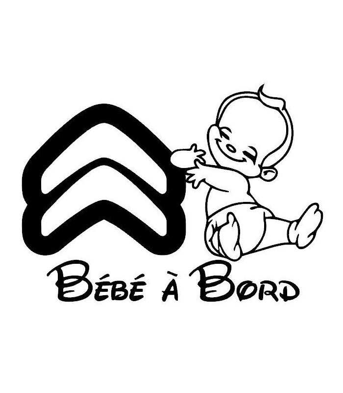 Stickers Bebe A Bord Citroen