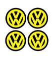 Stickers 4X CENTRE DE ROUE VW 50mm