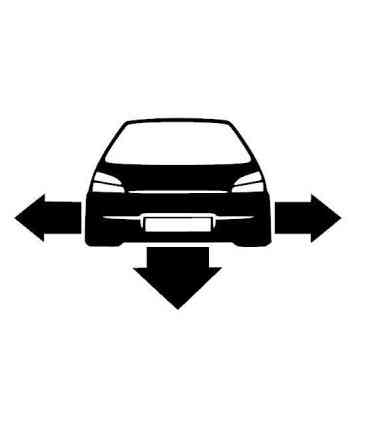 Stickers DOWN AND OUT PEUGEOT 306