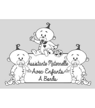 Stickers ASSISTANTE MATERNELLE 