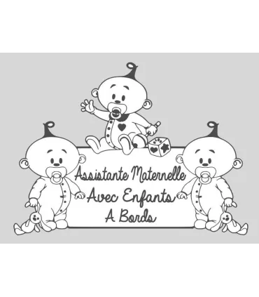Stickers ASSISTANTE MATERNELLE 