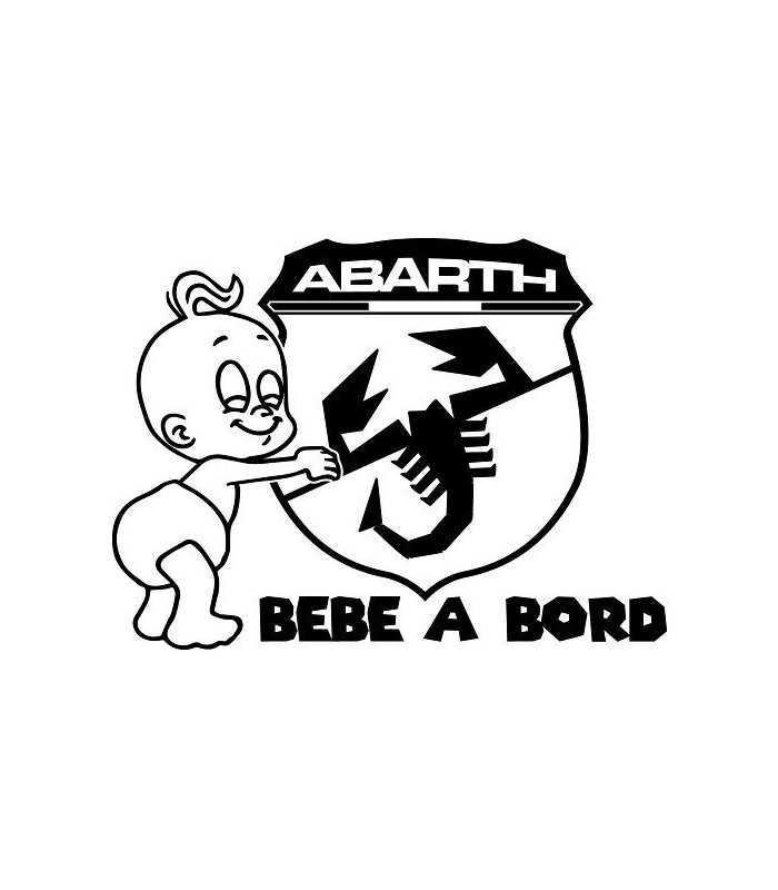 Stickers BÉBÉ A BORD FIAT ABARTH