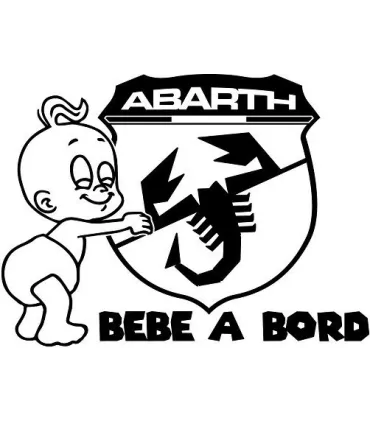 Stickers BÉBÉ A BORD FIAT ABARTH
