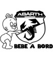 Stickers BÉBÉ A BORD FIAT ABARTH