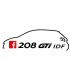Stickers  TEAM 208 GTI IDF 2