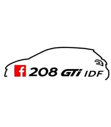 Stickers  TEAM 208 GTI IDF 2