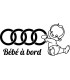 Stickers BÉBÉ A BORD AUDI