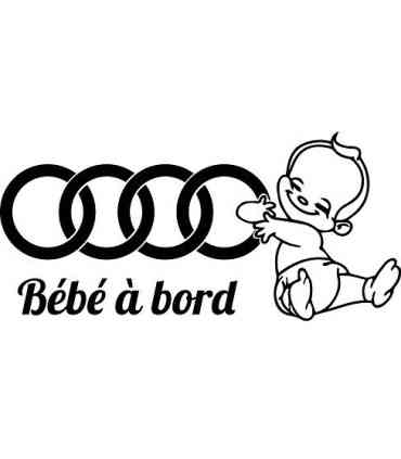 Stickers BÉBÉ A BORD AUDI