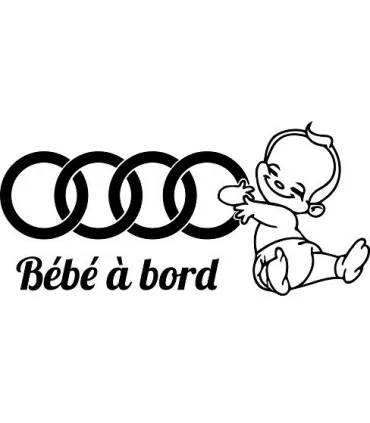 Stickers BÉBÉ A BORD AUDI