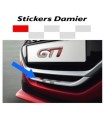 Stickers Damier Jonc de calandre 208 GTI
