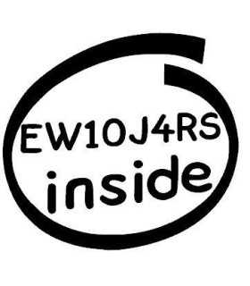 Stickers EW10J4RS INSIDE