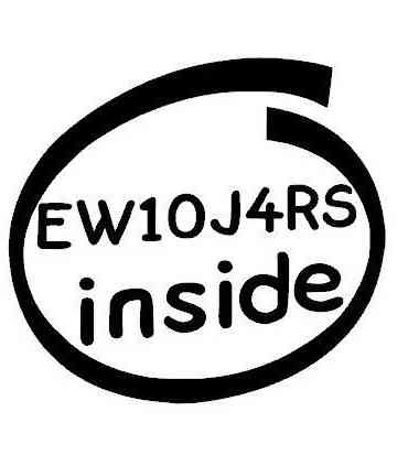 Stickers EW10J4RS INSIDE