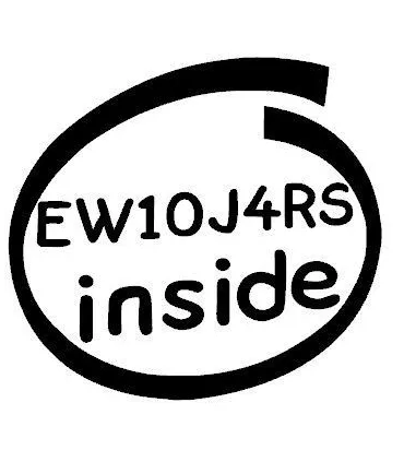 Stickers EW10J4RS INSIDE