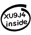 Stickers XU9J4 INSIDE