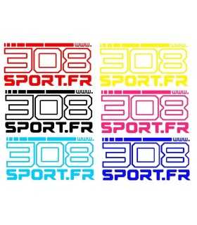 Stickers  www.308Sport.fr   - COULEUR UNIS