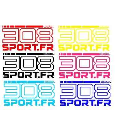 Stickers  www.308Sport.fr   - COULEUR UNIS