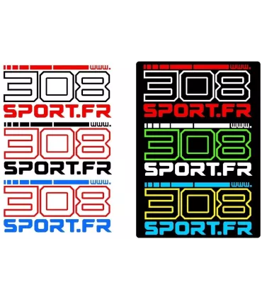 Stickers  www.308Sport.fr   PERSONNALISABLE 