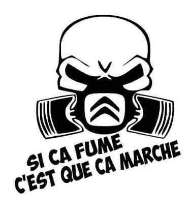 Stickers SI CA FUME CITROËN 