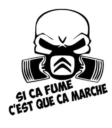 Stickers SI CA FUME CITROËN 
