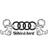 Stickers BÉBÉ A BORD AUDI JUMEAUX