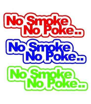 Stickers NO SMOKE NO POKE 2