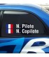 KIt Lettrage Pilote - Copilote