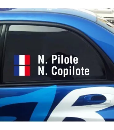 KIt Lettrage Pilote - Copilote