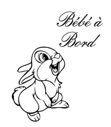 Stickers  BÉBÉ A BORD "PANPAN"