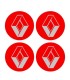Stickers 4X CENTRE DE ROUE RENAULT Diam. 60mm