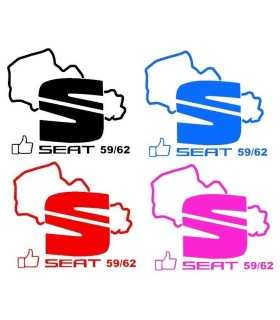 Stickers  Seat 59/62 Couleur unis