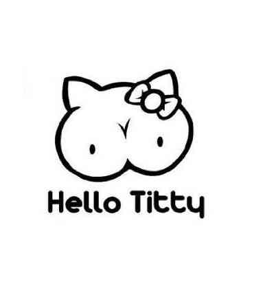 Stickers HELLO TITTY