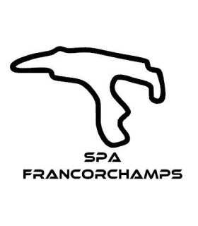 CIRCUIT DE SPA FRANCORCHAMPS RACING TRACK AUTOCOLLANT STICKER 12cm  SB203 