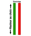 STICKERS DRAPEAU ITALIEN Largeur 12cm