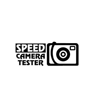 Stickers SPEED CAMERA TESTER