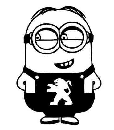 Stickers MINION 2 PEUGEOT