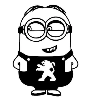 Stickers MINION 2 PEUGEOT