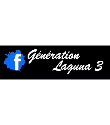 Stickers  GÉNÉRATION LAGUNA 3 "F BLANC"